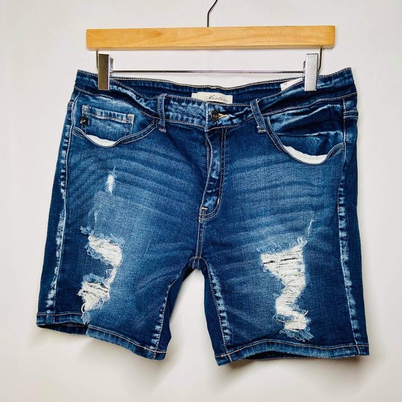 KanCan Pants - KanCan Distressed Denim Shorts Size 30